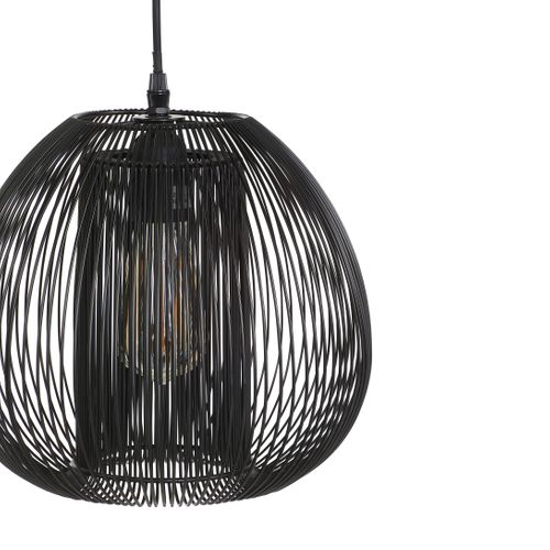 Suspension filaire D. 27,5 cm NODA Noire vue détaillée