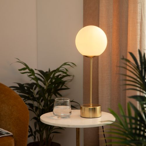 Lampe oeuf de Vianne en verre vintage