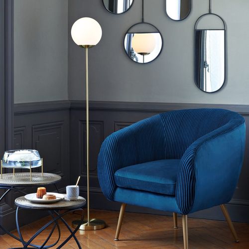Lampadaire droit H. 135 cm DRIS Doré vue d'ambiance 1