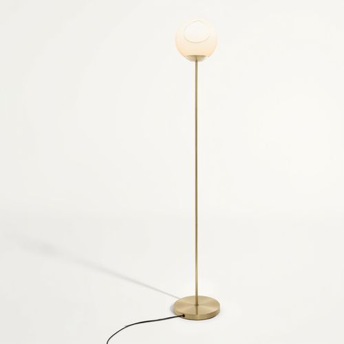 Lampadaire droit H. 135 cm DRIS Doré vue de face
