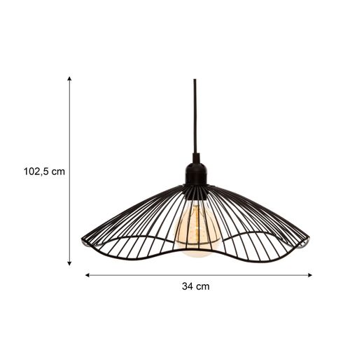 Suspension D. 34 cm GALT Noir
