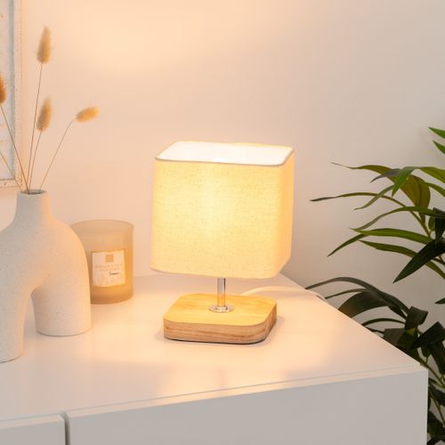 Lampe de chevet H. 21 cm TOXEY Ivoire