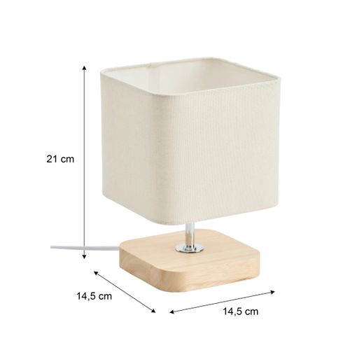 Lampe de chevet H. 21 cm TOXEY Ivoire