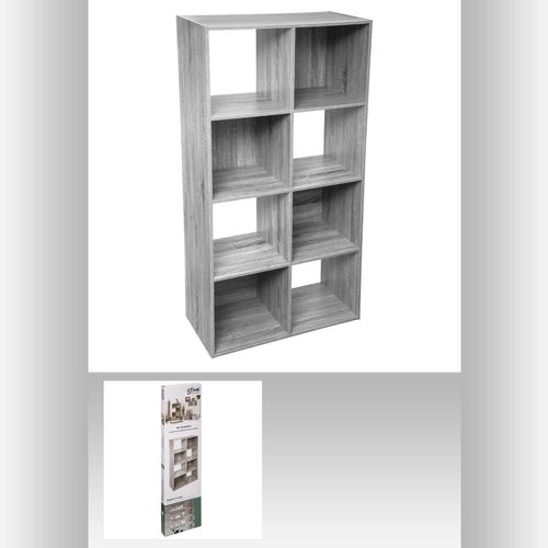 Etagère Cube Design Mix'n Modul - L. 67 X H. 134 Cm - Gris