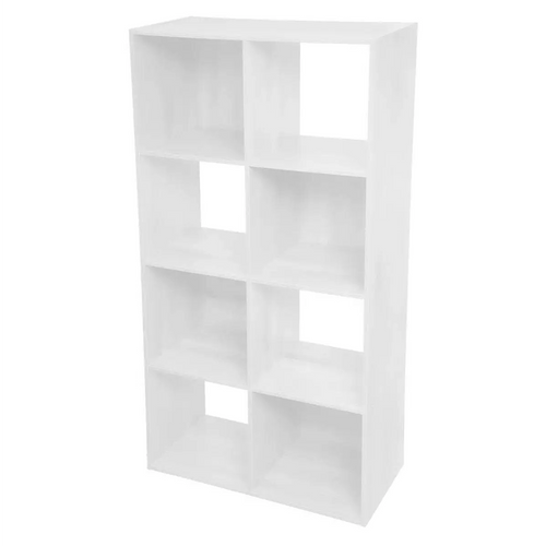 Etagère 8 Cases Mix Blanc - Blanc