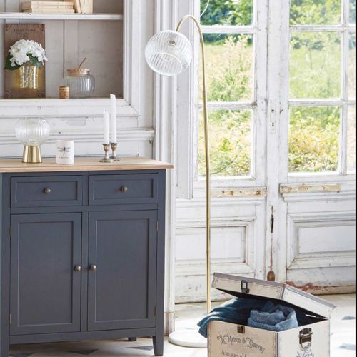 Lampadaire arc H. 150 cm LAYE Doré