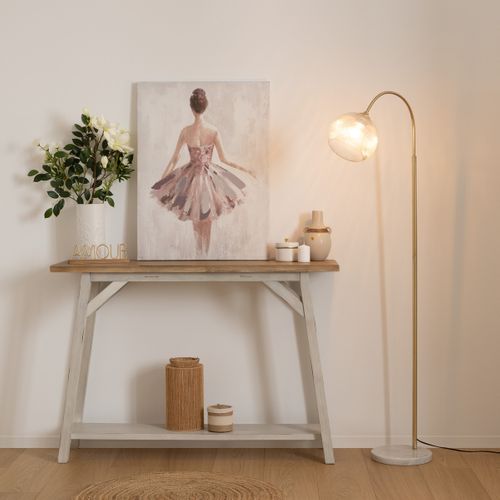 Lampadaire arc H. 150 cm LAYE Doré