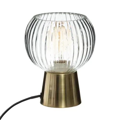Lampe à poser H19,5 cm LAYE Doré vue de face