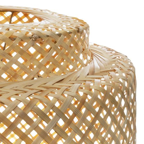 Luminaire Suspension En Bambou Naturel D 40 Cm
