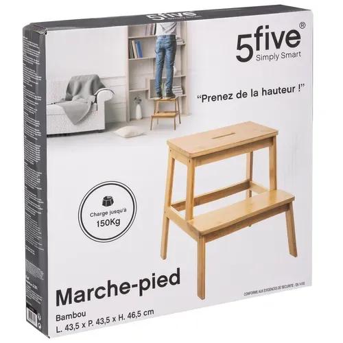 Marchepied 2 Marches En Bambou