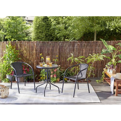 Hamac Design Ethnique Syssia - L. 200 X L. 100 Cm - Noir