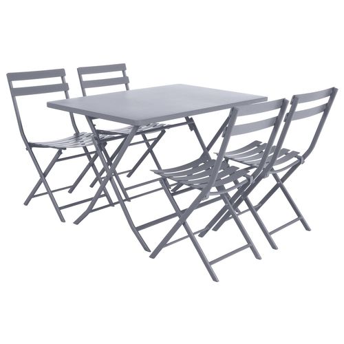 Table Pliante Rectangulaire Greensboro - 4 Places - Gris Quartz
