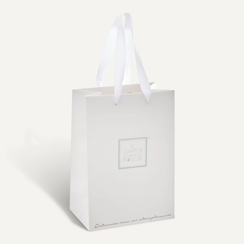 Sac Cadeau Bougies Blanc 14x20cm