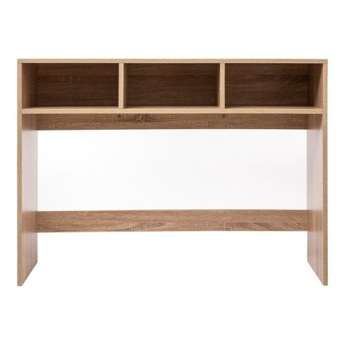 Meuble Console Bois Clair 3 Niches De Rangement H 75 Cm