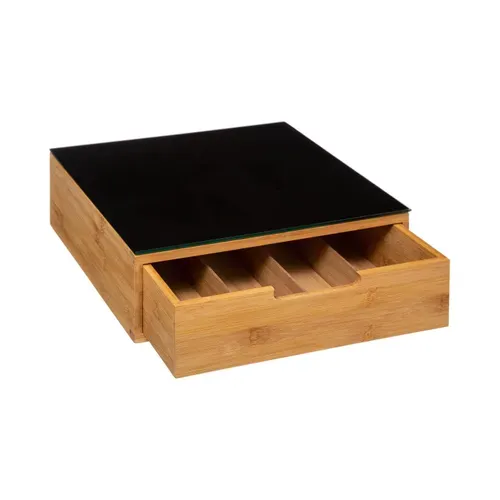 Porte capsules bambou  Naturel vue d'ambiance 1