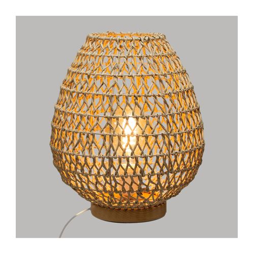 Lampe à Poser En Métal Et Papier H 35.5 Cm