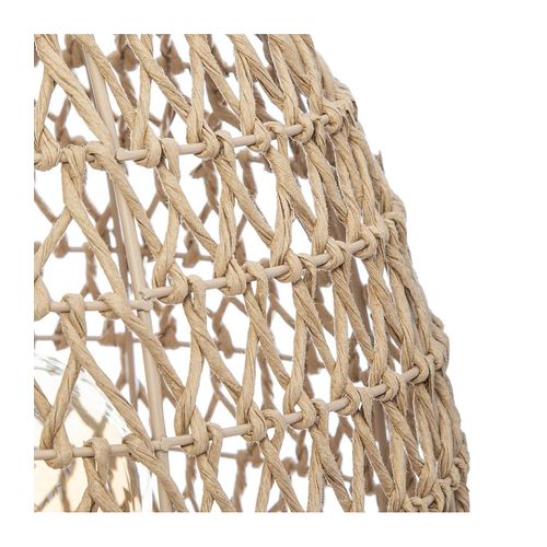 Lampe à Poser En Métal Et Papier H 35.5 Cm