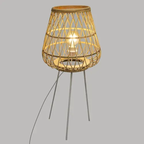 Lampadaire En Bambou Ritual - H. 76 Cm - Beige