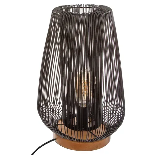 Lampe à poser H. 40,5 cm NODA Noire vue 3/4
