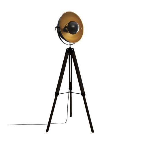 Lampadaire Trépied Loft Noir Lahti Atmosphera