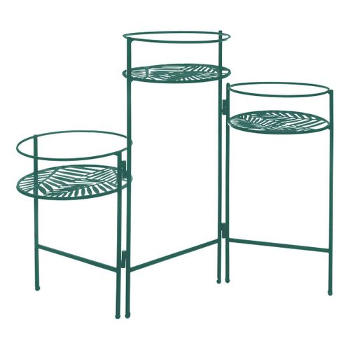 Set De 3 Portes Plantes Noir L49cm
