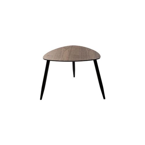 Lot De 2 Tables à Café Gigognes En Bois Foncé