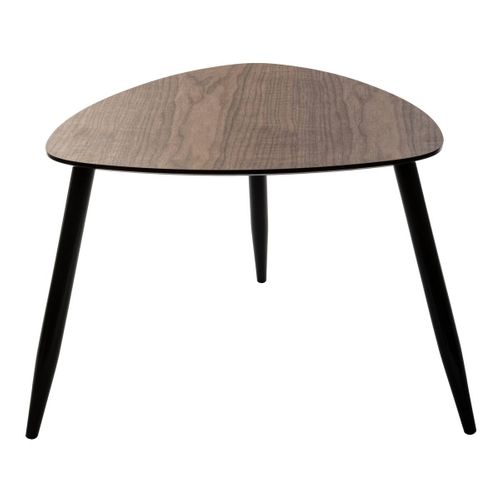 Lot De 2 Tables à Café Gigognes En Bois Foncé