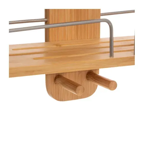 Serviteur De Douche 3 Niveaux En Bambou