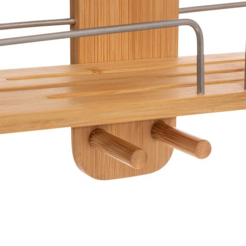Serviteur De Douche 3 Niveaux En Bambou