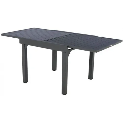 Table Rectangulaire Extensible Piazza 8 P. Graphite Hespéride
