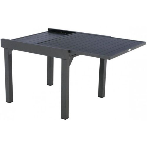 Table Rectangulaire Extensible Piazza 8 P. Graphite Hespéride