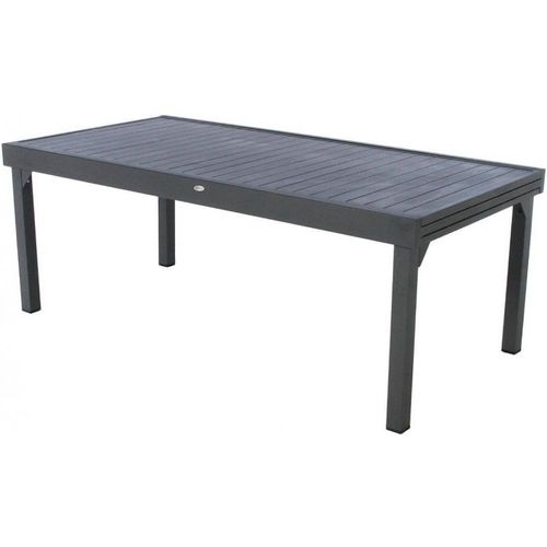 Table Rectangulaire Extensible Piazza 12 P. Graphite Hespéride