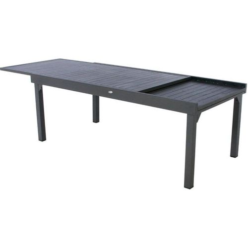 Table Rectangulaire Extensible Piazza 12 P. Graphite Hespéride