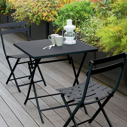 Chaise pliante de jardin GREENSBORO Graphite