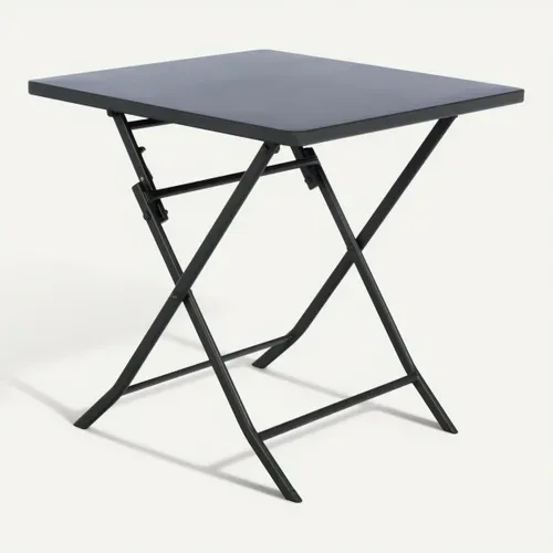 Table carré 2 personnes GREENSBORO Graphite vue de face
