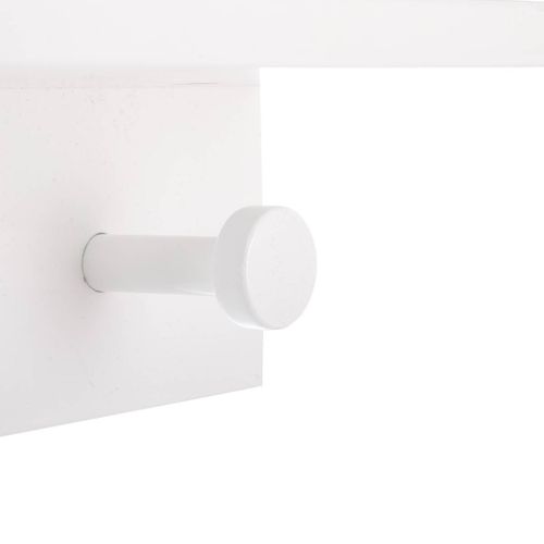 Patère Enfant Nuage Blanc 4 Crochets Avec Tablette