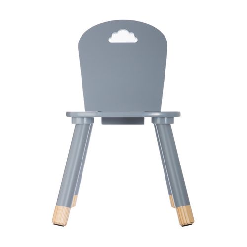Chaise Pour Enfant En Bois Gris H 50 Cm
