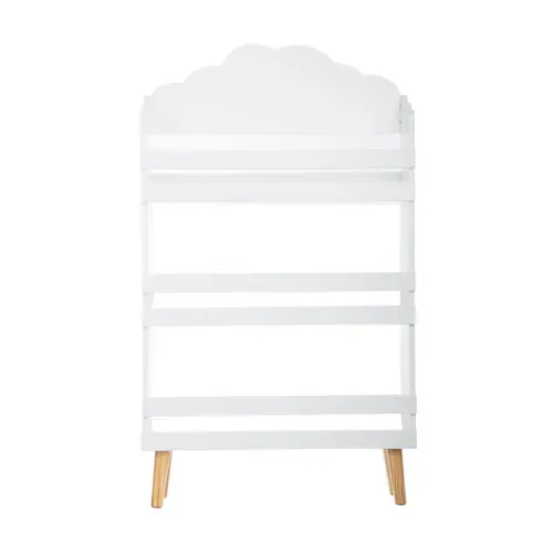 Bibliothèque Enfant Nuage Blanc 3 Étagères
