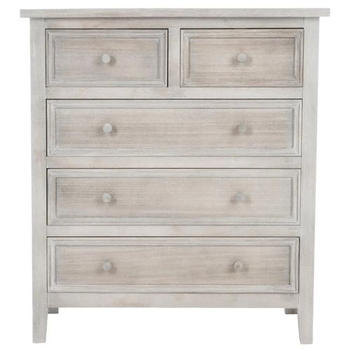 Commode Charme 5 Tiroirs Bois Atmosphera