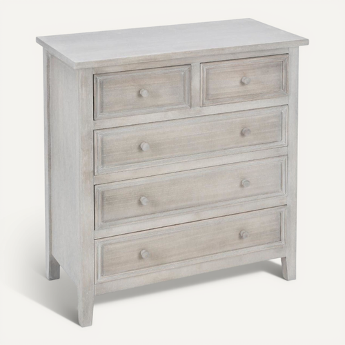Commode Charme 5 Tiroirs Bois Atmosphera