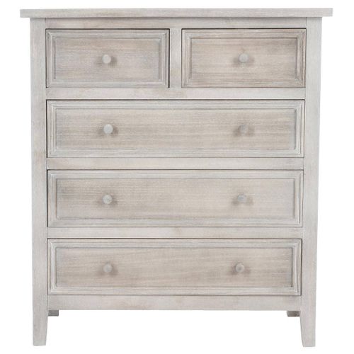 Commode Charme 5 Tiroirs Bois Atmosphera