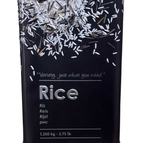 Boite à riz 14 x 21 cm 2,5 L métal pas cher Boite à riz 14 x 21 cm 2,5 L métal pas cher