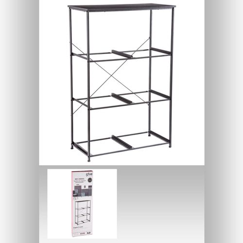 Etagère En Métal Mix N' Modul - H. 104,5 - Noir