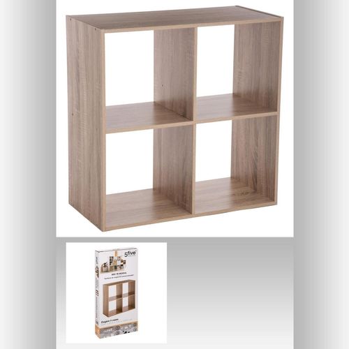 Etagère 4 Cases Mix - P. 32 Cm X H. 67,5 Cm - Beige