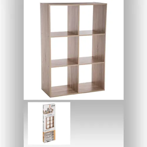 Etagère 6 Cases Mix - P. 32 Cm X H. 100,5 Cm - Beige