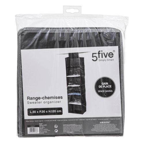 Range Chemise 6 Cases - Noir