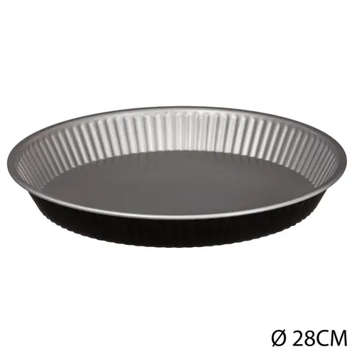 Plat à tarte Ø 28 cm SIGNATURE Noir vue de face