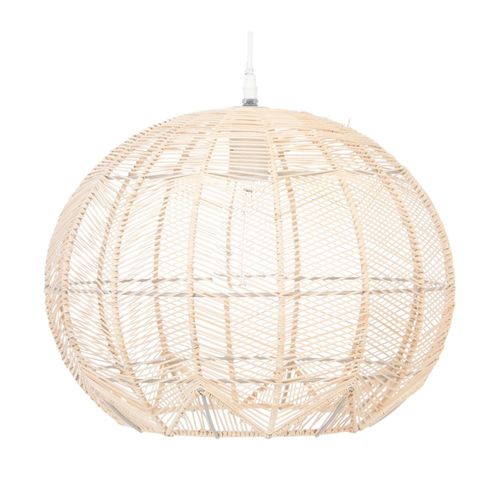 Luminaire Suspension En Rotin Naturel D 38 Cm