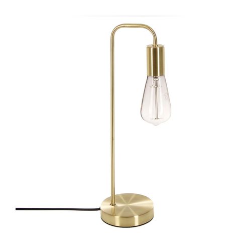Lampe à Poser En Métal Doré H 45.5 Cm