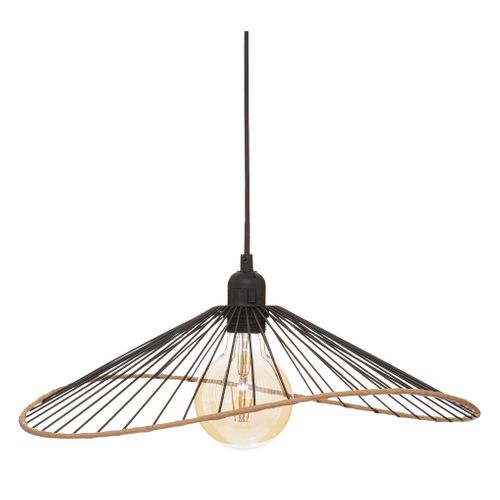 Luminaire Suspension En Métal Noir D 45 Cm